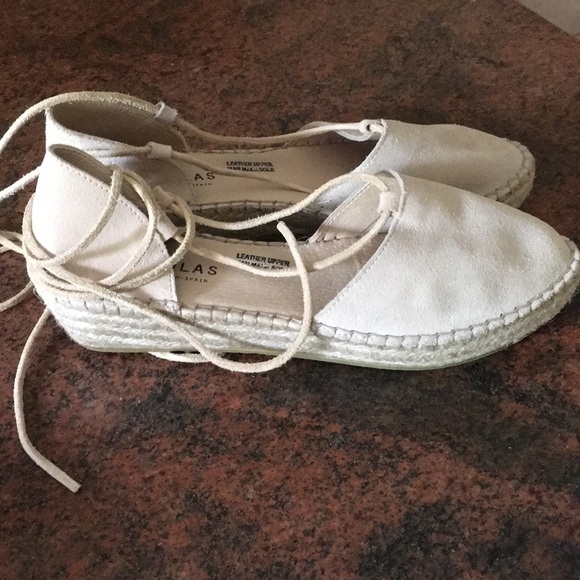 Tan suede espadrilles. Fabiolas. Size 38. 8. - Picture 4 of 5